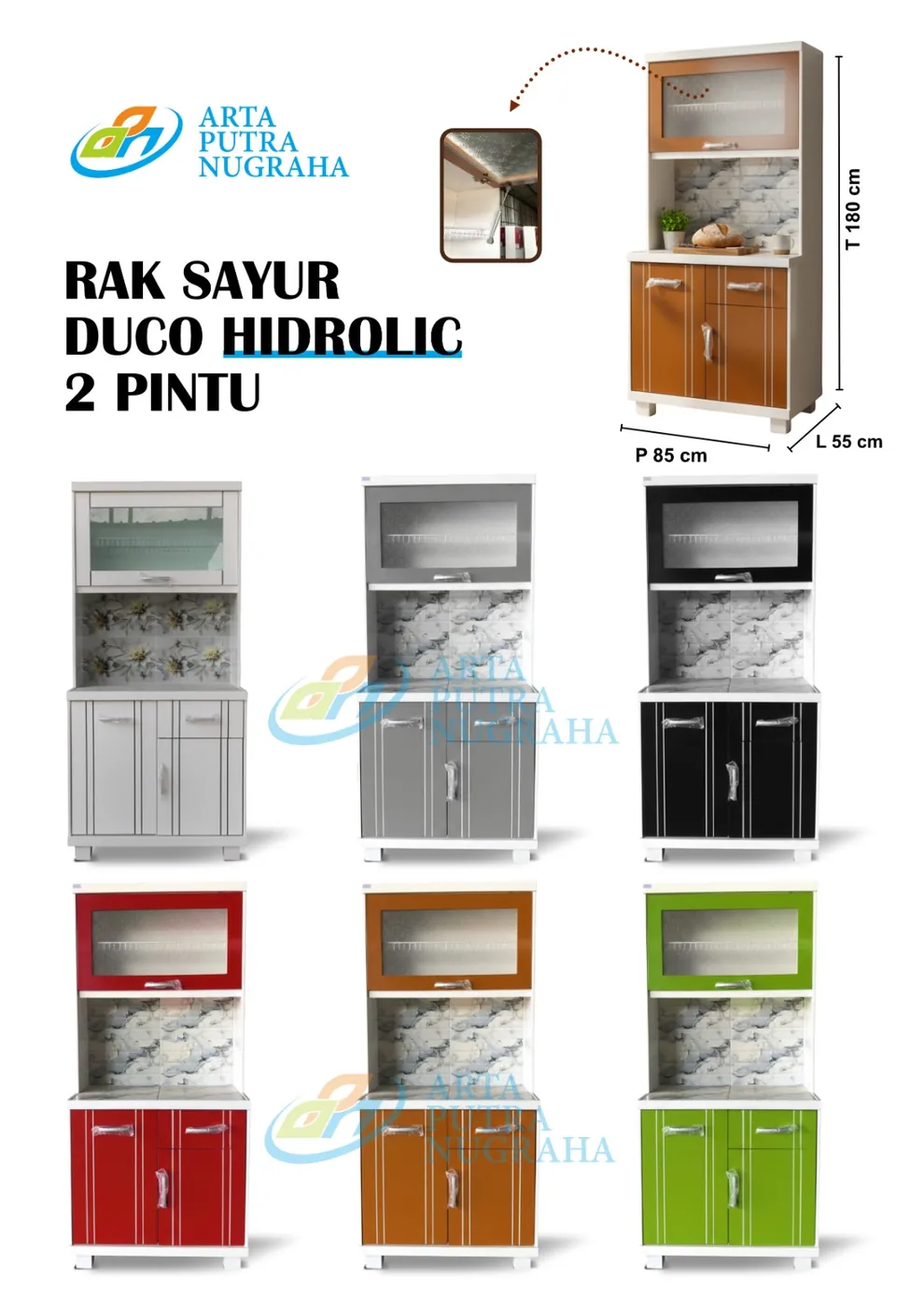 Rak Sayur Duco Hidrolik 2 Pintu